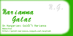 marianna galat business card